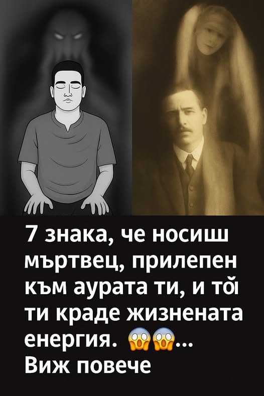 7 знака, че носиш мъртвец, прилепен към аурата ти, и той ти краде жизнената енергия. 😱😱… Виж повече 👇 3 637502373 122184313520593989 8440916314955128573 n