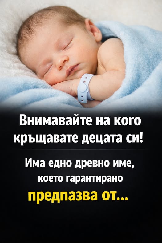 Внимавайте на кого кръщавате децата си! Има едно древно име, което гарантирано предпазва от... Вижте повече 👇 3 639931771 122184619052593989 8040530289438718377 n