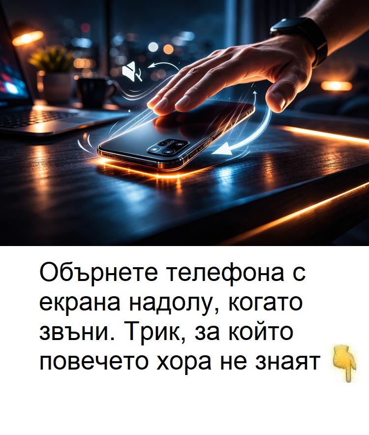 Обърнете телефона с екрана надолу, когато звъни. Полезен трик, за който повечето хора не знаят. Подробности. 👇👇👇 3 641404538 1592463009110010 219393573084411912 n