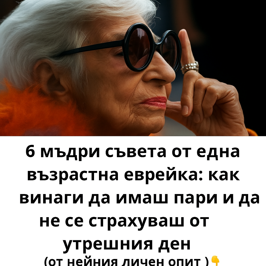 6 мъдри съвета от една възрастна еврейка: как винаги да имаш пари и да не се страхуваш от утрешния ден (от личния ѝ опит) 👇 3 a1dd36fb a78f 401f 91bc b4e3ed226aba