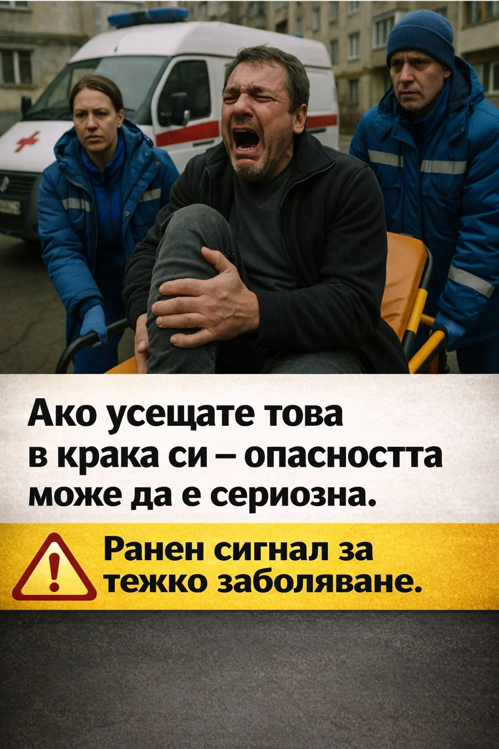 Ако изпитвате това усещане в крака си – опасността може да е по-близо, отколкото предполагате. Това може да бъде ранен симптом на сериозно заболяване. 3