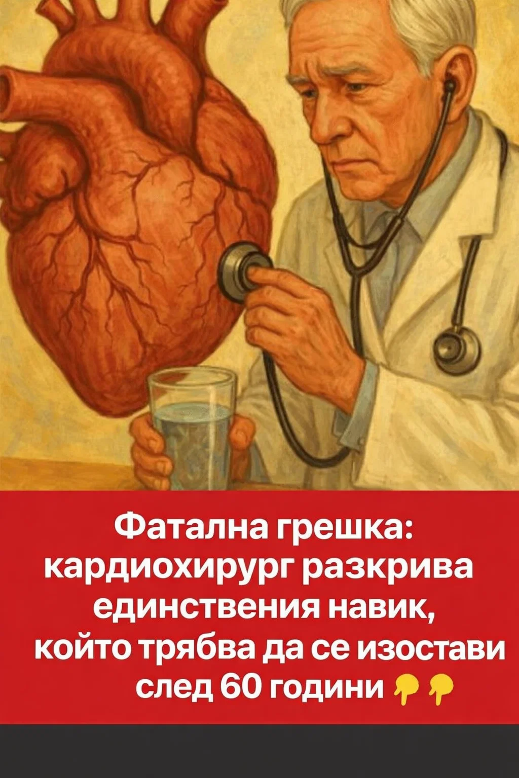 Опасна грешка след 60-годишна възраст. Кардиохирург споделя кой е единственият навик, от който е важно да се откажете навреме 👇👇👇 3