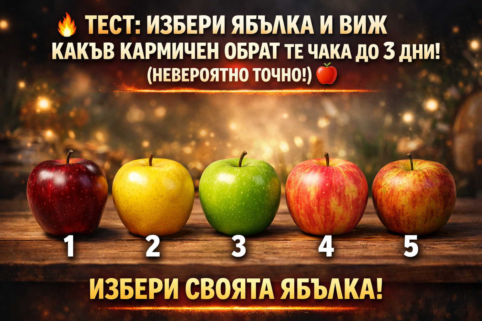 🔥 ТЕСТ: ИЗБЕРИ ЯБЪЛКА И ВИЖ КАКЪВ КАРМИЧЕН ОБРАТ ТЕ ЧАКА ДО 3 ДНИ! (НЕВЕРОЯТНО ТОЧНО!) 🍎 3 2a98c566 ceb0 44dd a472 26e2e0621e82