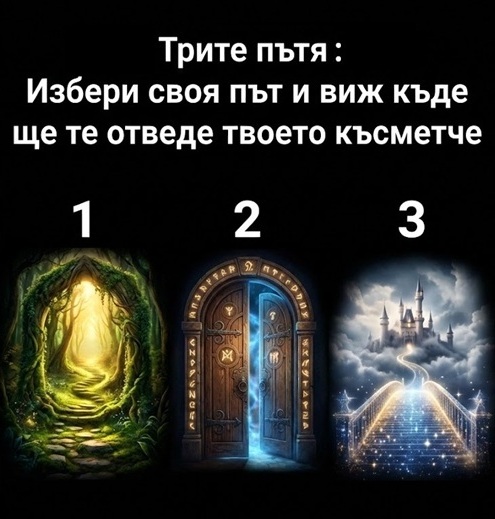 Трите пътя: Избери своя път и виж къде ще те отведе твоето късметче 👇 3 608508350 1310701511097132 6436639515916792404 n