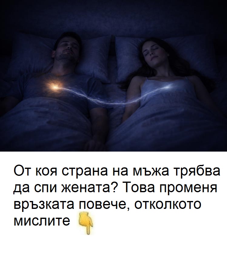 От коя страна на мъжа трябва да спи жената? Това променя връзката повече, отколкото мислите. 😱 3 642337781 1594304052259239 4573092475250826299 n