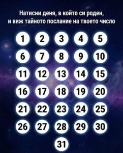 Натисни деня, в който си роден, и виж тайното послание на твоето число 14 657300210 1405720791358716 8248365203075297291 n