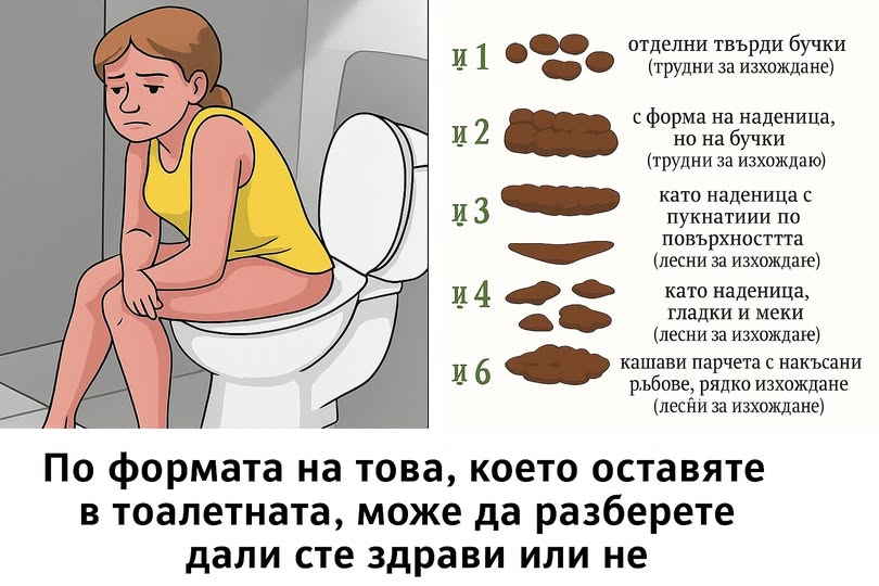 По формата на това, което оставяте в тоалетната, може да разберете дали сте здрави или не! Вижте повече 👇 3 598516111 122176336532593989 8815876251694536737 n