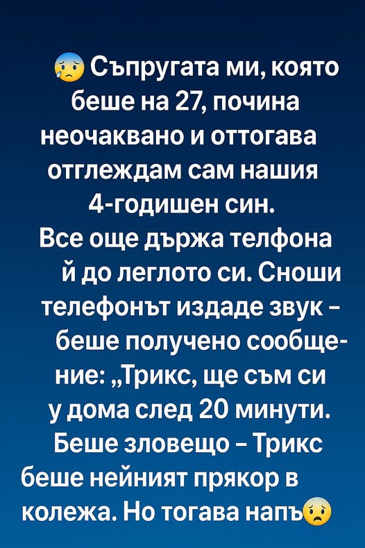 😥 Съпругата ми, която беше на 27, почина неочаквано и оттогава отглеждам сам нашия 4-годишен син 3 662966529 1261696669491193 1259515407135936769 n