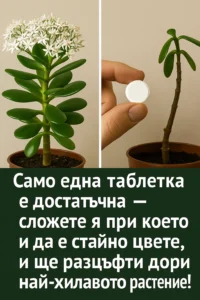 Само една таблетка, поставена при което и да е стайно цвете, е достатъчна, за да разцъфти обилно дори най-слабичкото растение. 2 task 01k9vnmgp9f85t8pgnp1s62bpr 1762939112 img 1