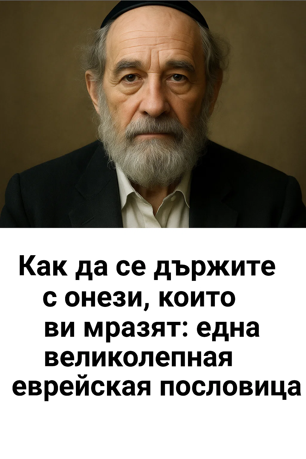 Как да се държите с тези, които ви мразят: великолепна еврейска пословица 3 task 01katg9fvje0qs8v893mynr7cg 1763973710 img 0