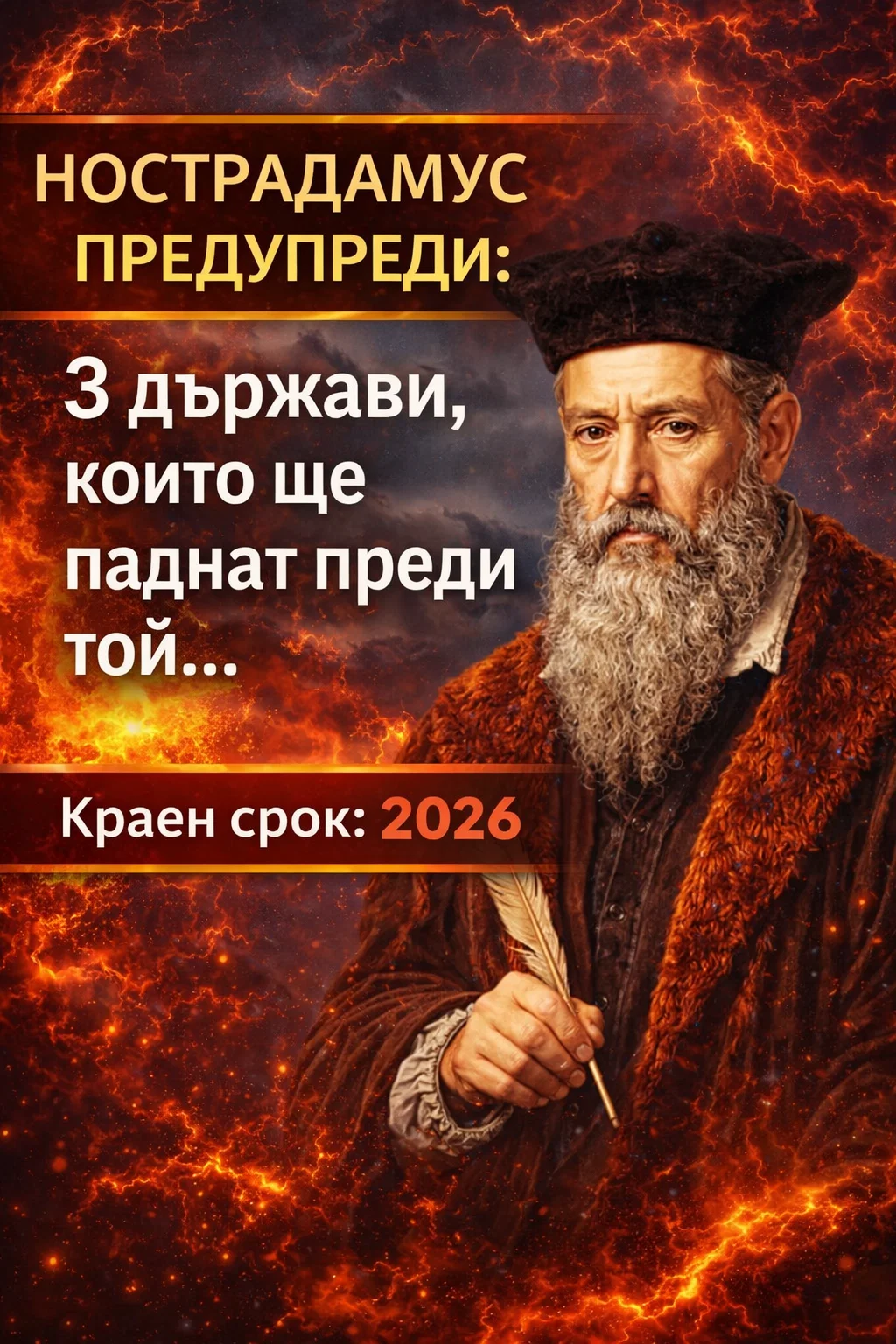 Нострадамус отправя предупреждение: три държави могат да претърпят сериозни сътресения до края на 2026 година 😱😱… Вижте повече 3 task 01kpj6b6dvep1bpawn5b6vkeey 1776579650 img 0