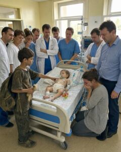 Бебе се бори за живота си, а осем лекари стоят безпомощни. Тогава едно бездомно момче посочи шийката на детето и каза нещо, което никой не очакваше… 20 686850558 1406655384814645 4223481082040301344 n