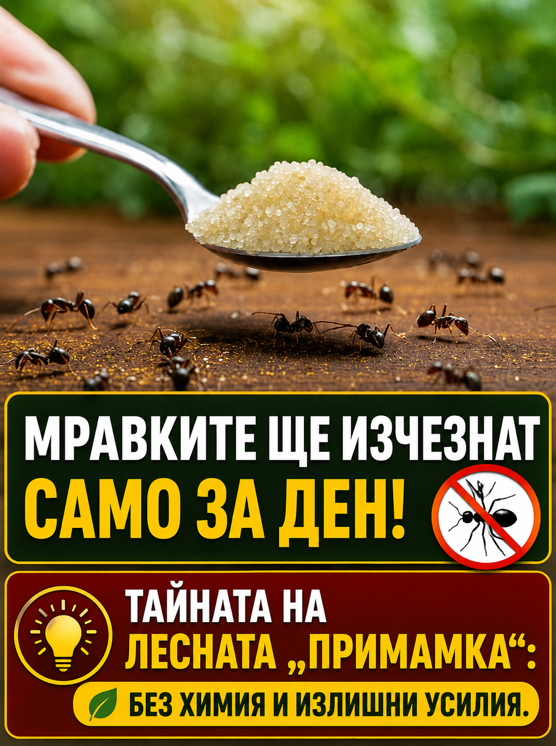 Съвет от наш читател: мравките започват да изчезват още до ден след използването на тази лесна домашна примамка. Без агресивни препарати и без излишни усилия. 3 chatgpt image 18.05.2026 g. 14 30 07