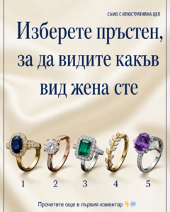 Изберете пръстен, за да откриете какъв тип жена сте 💍 Вижте първия коментар 👇💬 46 chatgpt image 15.06.2026 g. 12 51 30