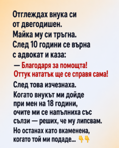 Отглеждах внука си от двегодишен. Майка му си тръгна. След 10 години се върна с адвокат и каза: 26 chatgpt image 15.06.2026 g. 14 06 36
