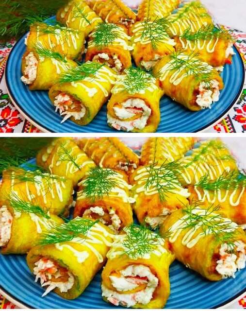„Езикът на свекървата“ – рулца от тиквички с невероятно вкусна плънка 😋 3 739295131 1921367462130985 41188