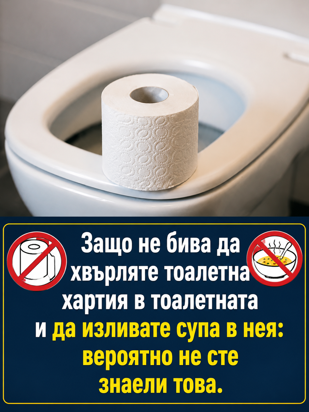Защо не бива да хвърляте тоалетна хартия в тоалетната и да изливате супа в нея: вероятно не сте знаели това. 👇👇👇 3 94b644e8 ec80 4202 b6c2 a2c690484709