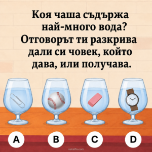 Тест: Коя чаша съдържа най-много вода? Отговорът разкрива дали сте човек, който дава – или човек, който получава 8 05b3a687 0ee9 4913 a3ac 2c2dd72d9e4a