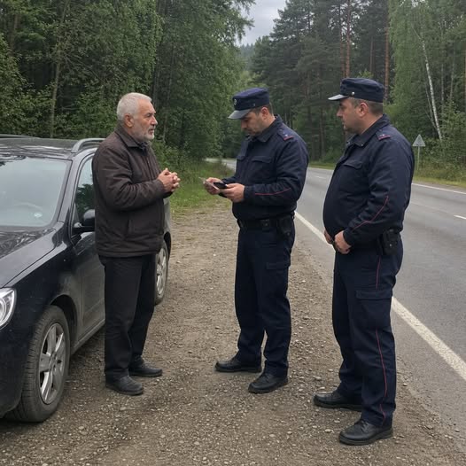 Двама пътни полицаи спряха възрастен шофьор, който караше обикновен и доста стар автомобил. Вместо спокойно да му обяснят причината за проверката, започнаха да му се подиграват и да правят неуместни коментари 4 783899131 1684963150299740 4887770554225460593 n