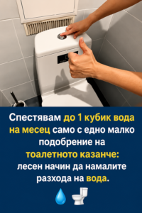 Спестявам до 1 кубик вода на месец само с едно малко подобрение на тоалетното казанче: лесен начин да намалите разхода на вода. 👇👇👇 2 chatgpt image 1.08.2026 g. 14 46 20