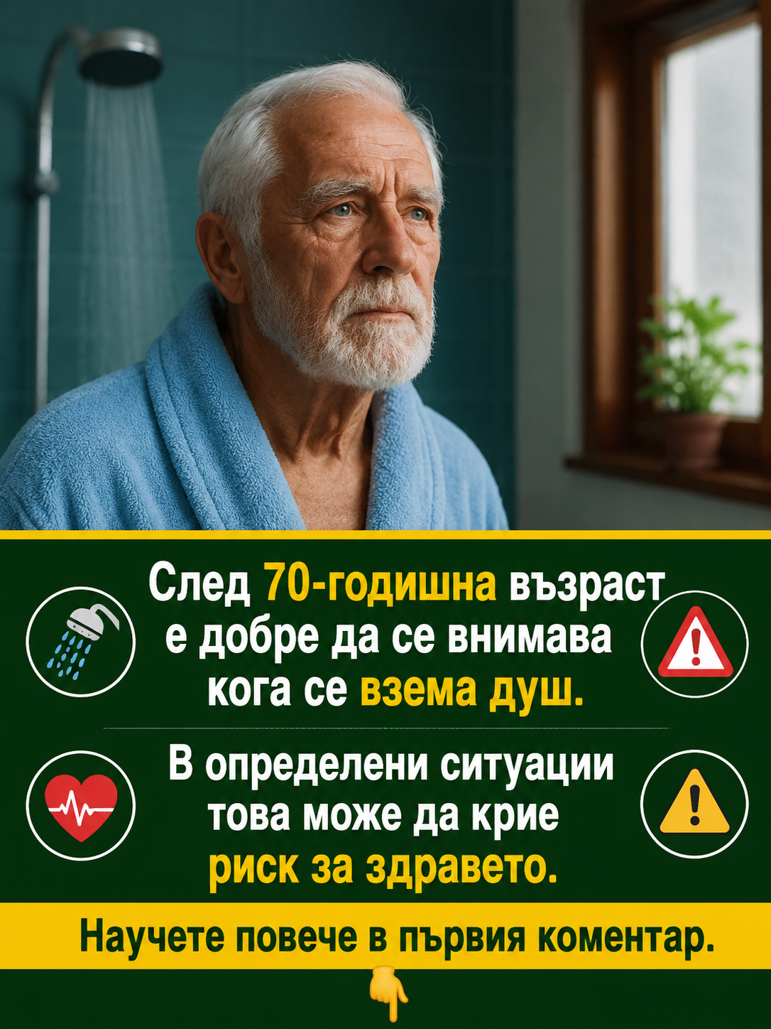 Кой е най-рисковият момент при вземане на душ за възрастните хора? Вижте в първия коментар. 😮👇 3 chatgpt image 6.08.2026 g. 12 32 41