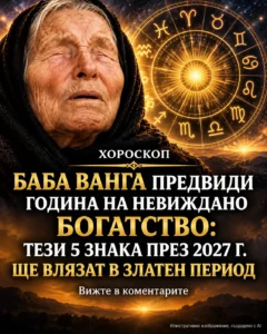 Баба Ванга е предсказала година на невиждано богатство: Тези 5 зодии навлизат в златен период през 2027 г. 40 0db6acbf dffa 4474 a90b 739408a3