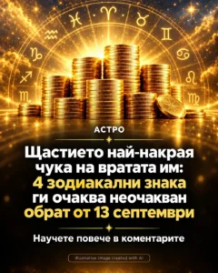 Щастието най-накрая чука на вратата им: 4 зодиакални знака ги очаква неочакван обрат от 13 септември 50 33f2ed08 f7a6 4720 921f 9bef9cc4
