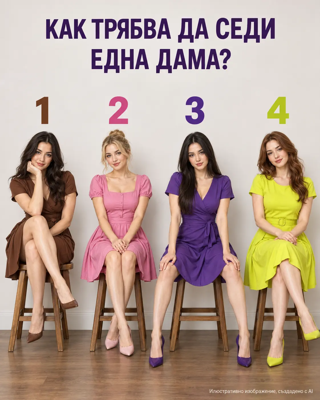 КАК ТРЯБВА ДА СЕДИ ЕДНА ДАМА? Прост въпрос… но изглежда всеки има различен отговор! 3 377edc8f 19dc 4954 b370 38821db4