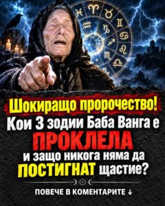 Шокиращо пророчество! Кои 3 зодии Баба Ванга е ПРОКЛЕЛА и защо никога няма да ПОСТИГНАТ щастие? ПОВЕЧЕ В КОМЕНТАРИТЕ ↓ 24 820542996 1560275502569910 7246869933630887916 n