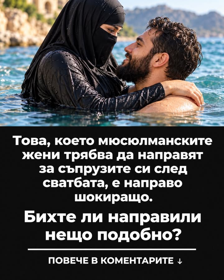 Това, което мюсюлманските жени трябва да направят за съпрузите си след сватбата, е направо шокиращо.ПОВЕЧЕ В КОМЕНТАРИТЕ ↓ 3 821223775 122193379448792603 2186677576460004621 n