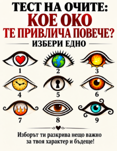 Тест на очите: Изберете едно око и вижте какво разкрива за характера и бъдещето ви👇 14 dbde6bcd 9c49 440f 9c47 7aa8fa957424