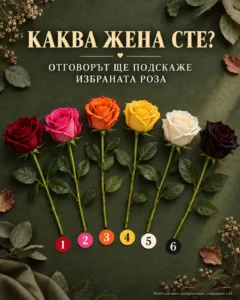 Коя роза веднага привлече погледа ви? Изберете я и разберете какво може да разкрие за характера ви ✨ 32 dde7a911 75c9 4b95 a914 0b282f00